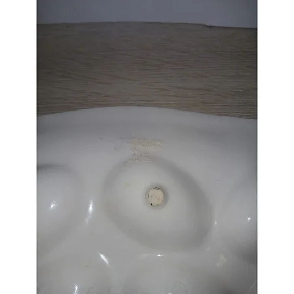 Treasure Craft Chicken Shaped Serving Platter Deviled Eggs Easter USA Vintage - Picture 13 of 13